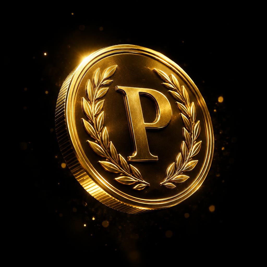 The golden PokeyHustle coin